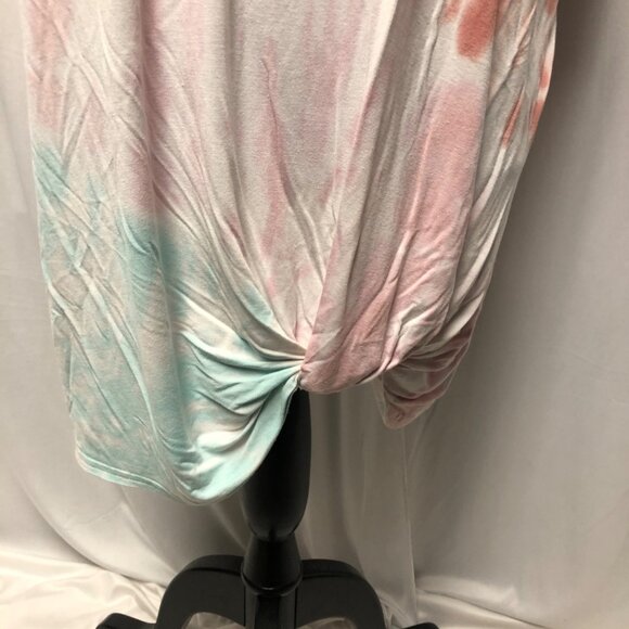 Maurices Tie Dye Top Womens Size XXL Short Sleeve Tie at Bottom Comfy Tee - Picture 8 of 9